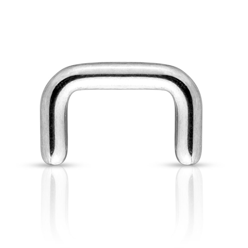 4 Pc 14G Or 16G 316L Surgical Steel Nose Septum Retainer 1/4″ (6mm) Length