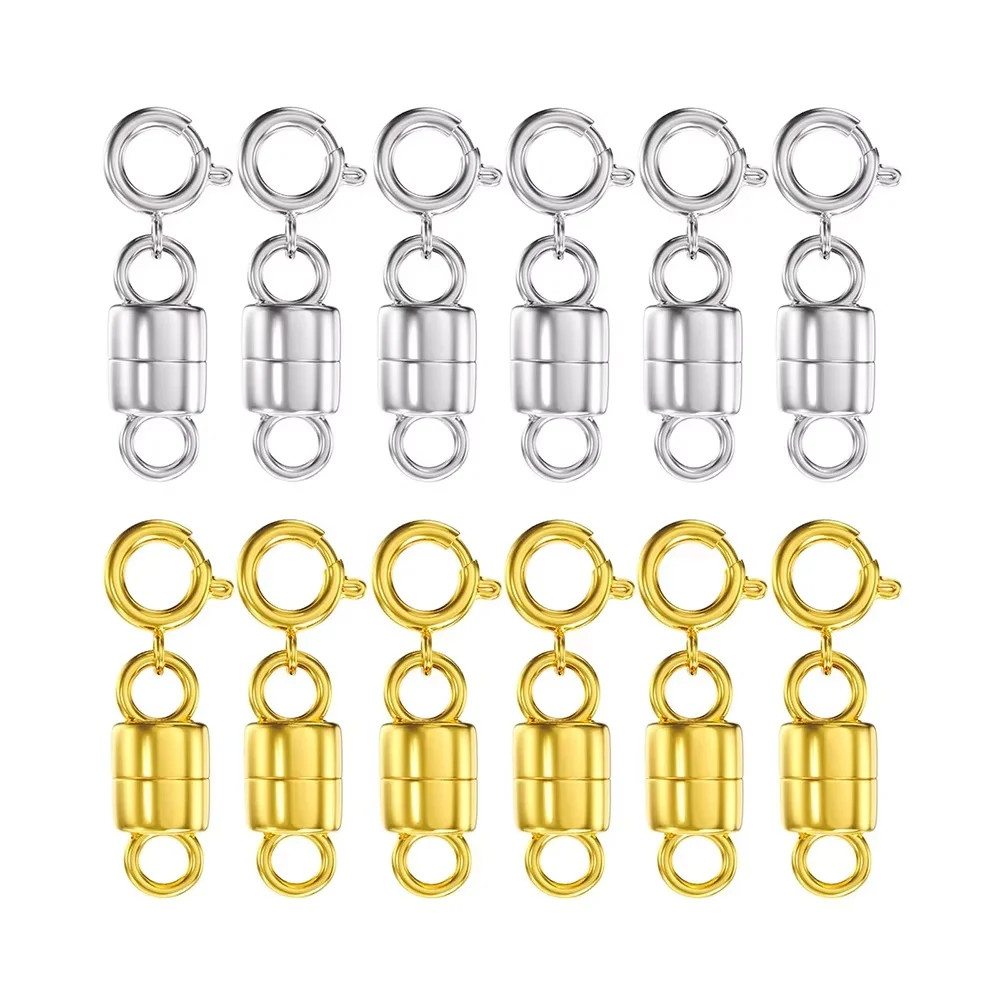 10 Pcs Magnetic Lobster Gold & Silver Color Clasp for Jewelry Necklace Bracelet