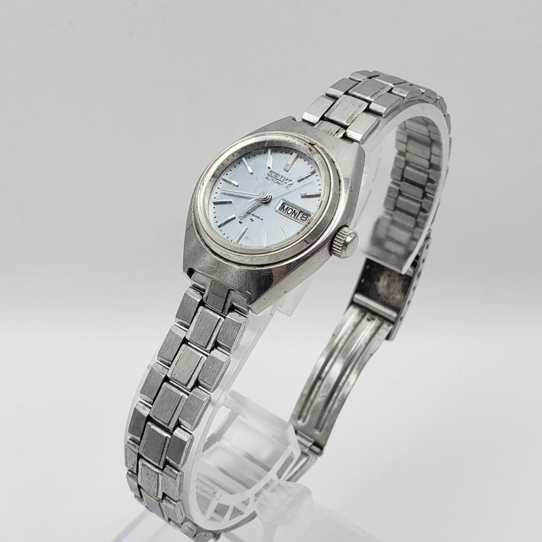 [Working Condition] SEIKO Ladies’ 23 Jewels Automatic Watch 2206-0230 Gray