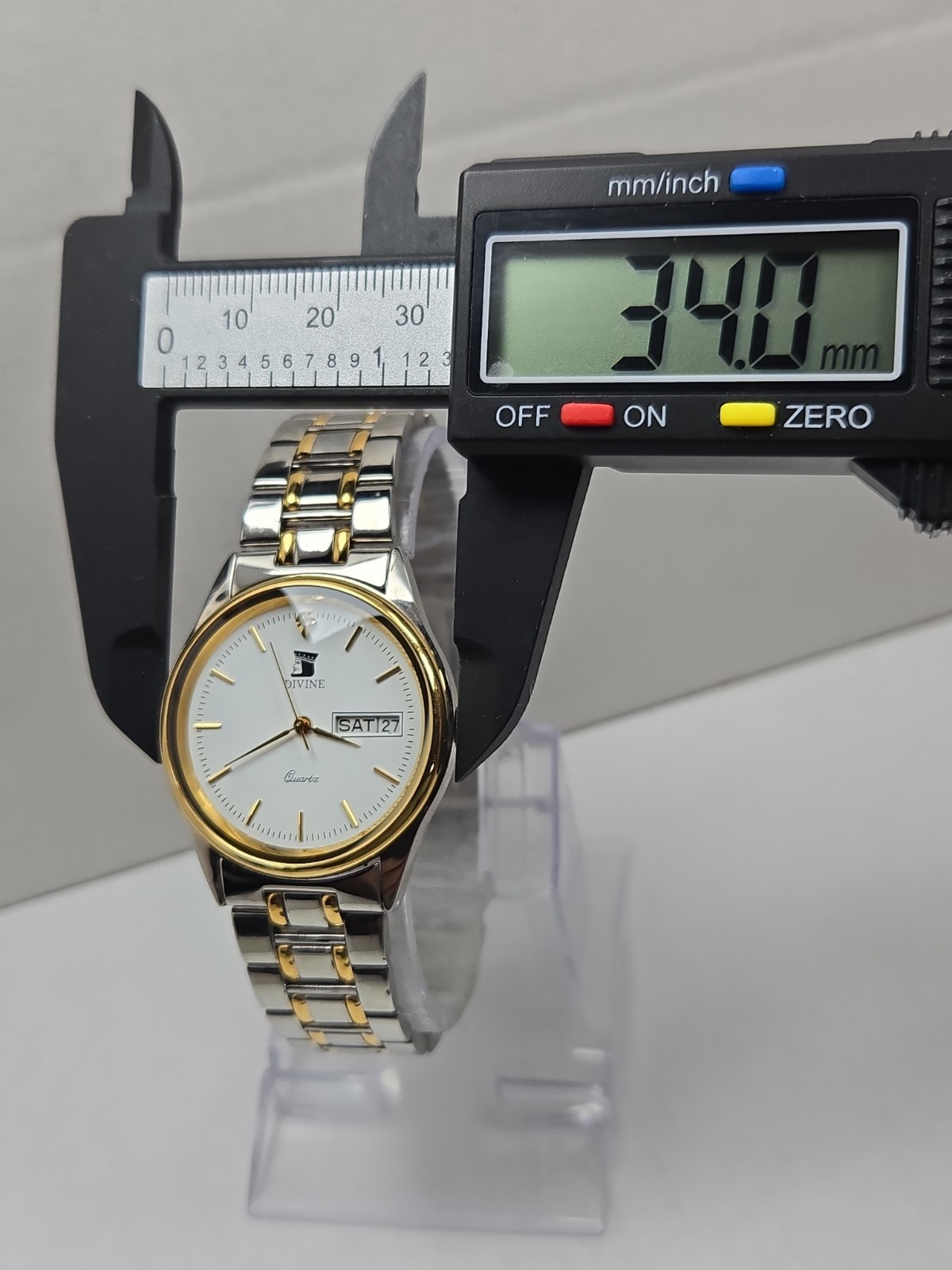 Divine Beijing Spacecrafts 1958 1998 Quartz Day Date Watch Two Toned New Battery