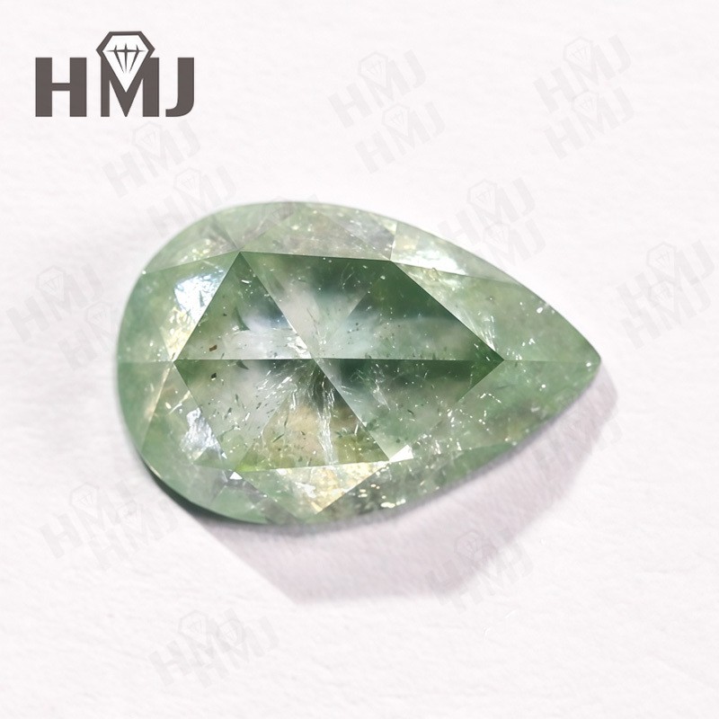 Salt and Pepper Moissnite Diamond Kite Pear Cut For Engagement Ring Wedding Gift