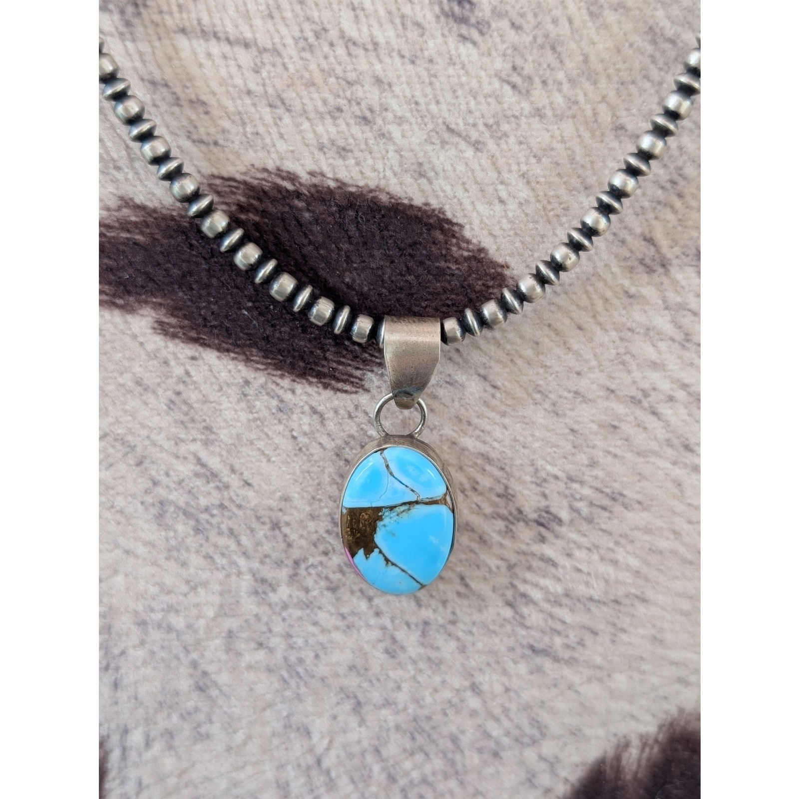 Sterling Cotton Candy Pendent Signed
