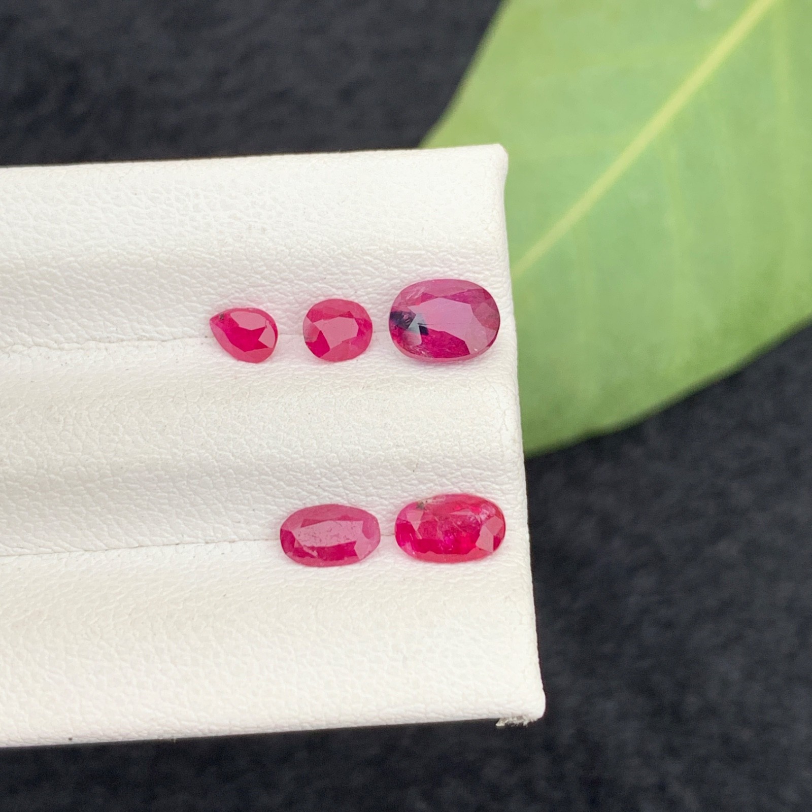 Natural Ruby Parcel 2.73 Ct Afghanistan Red Ruby Lot Oval Pear Cut Loose Gemston