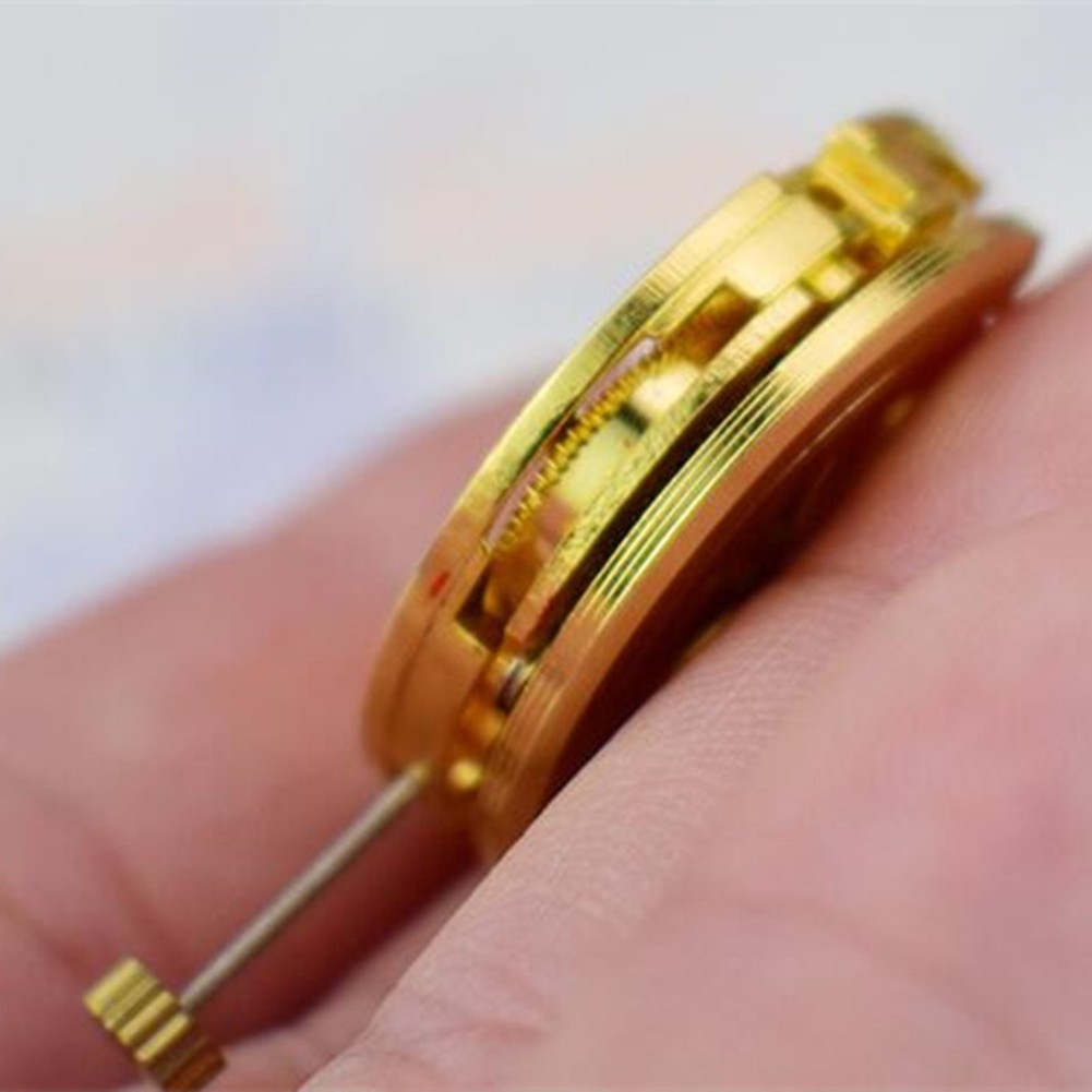 17 Jewels Gold Skeleton Adjustment Radiation Automatic 2004 Watch Movement A