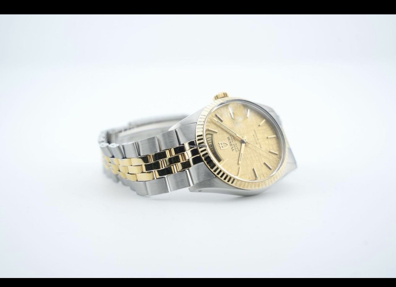 TUDOR Oyster Prince Two-Tone Gold Silver Day-Date Automatic Men’s Wristwatch