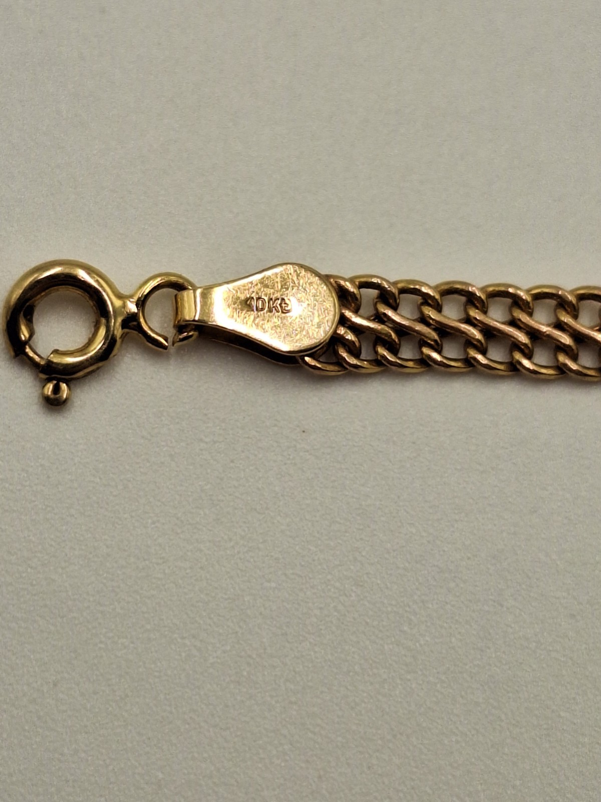 10 K Yellow Gold And Amethyst Bracelet Trio 10.4 Grams Total Weight