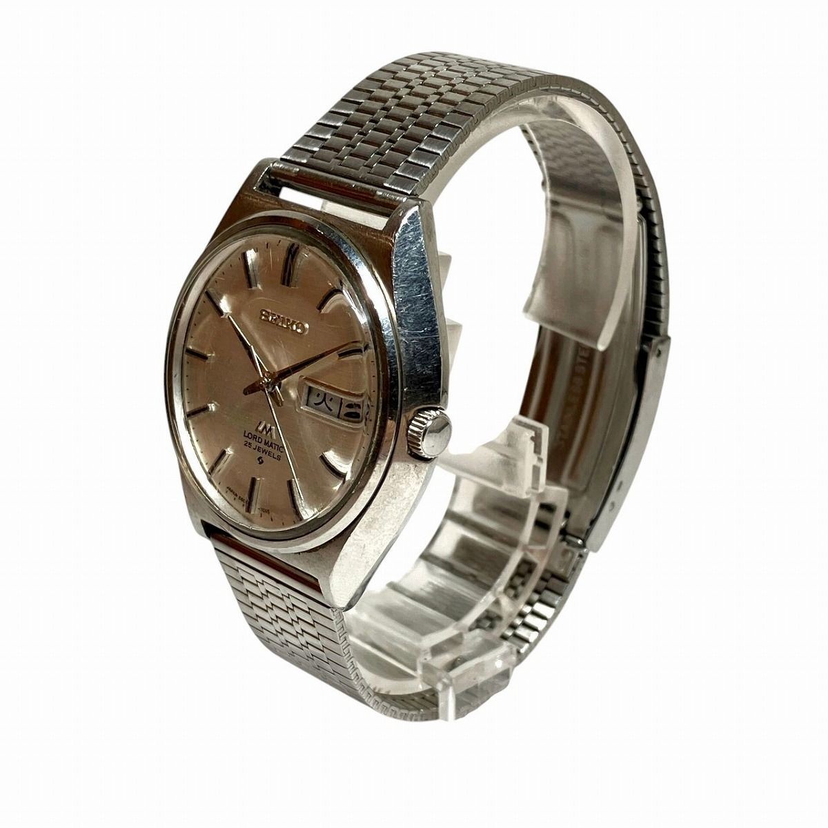 Seiko Roadmatic SS Automatic Watch Silver 664g Vintage Used