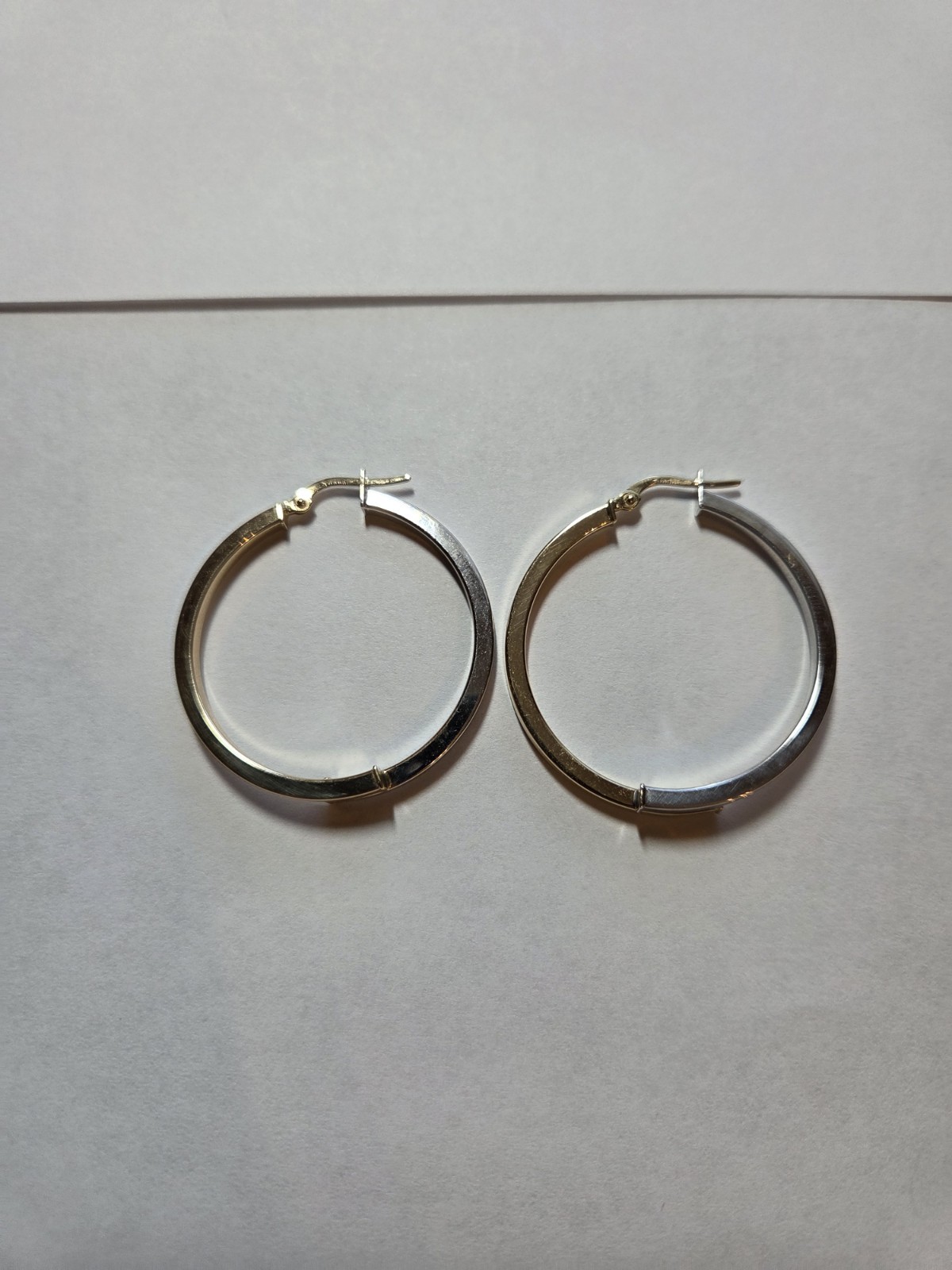 14K 585 2 Tone Tirana 3 Grams Earrings Hoops