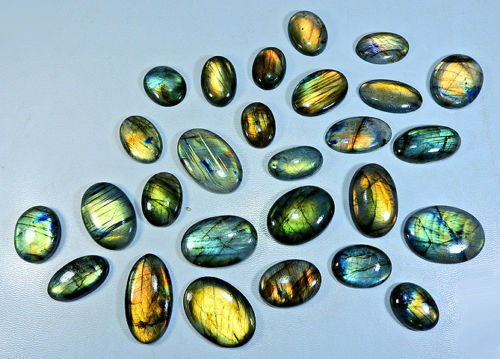 1000Cts. Natural Golden Labradorite Oval Cabochon Gemstone Wholesale 25Pcs Lot