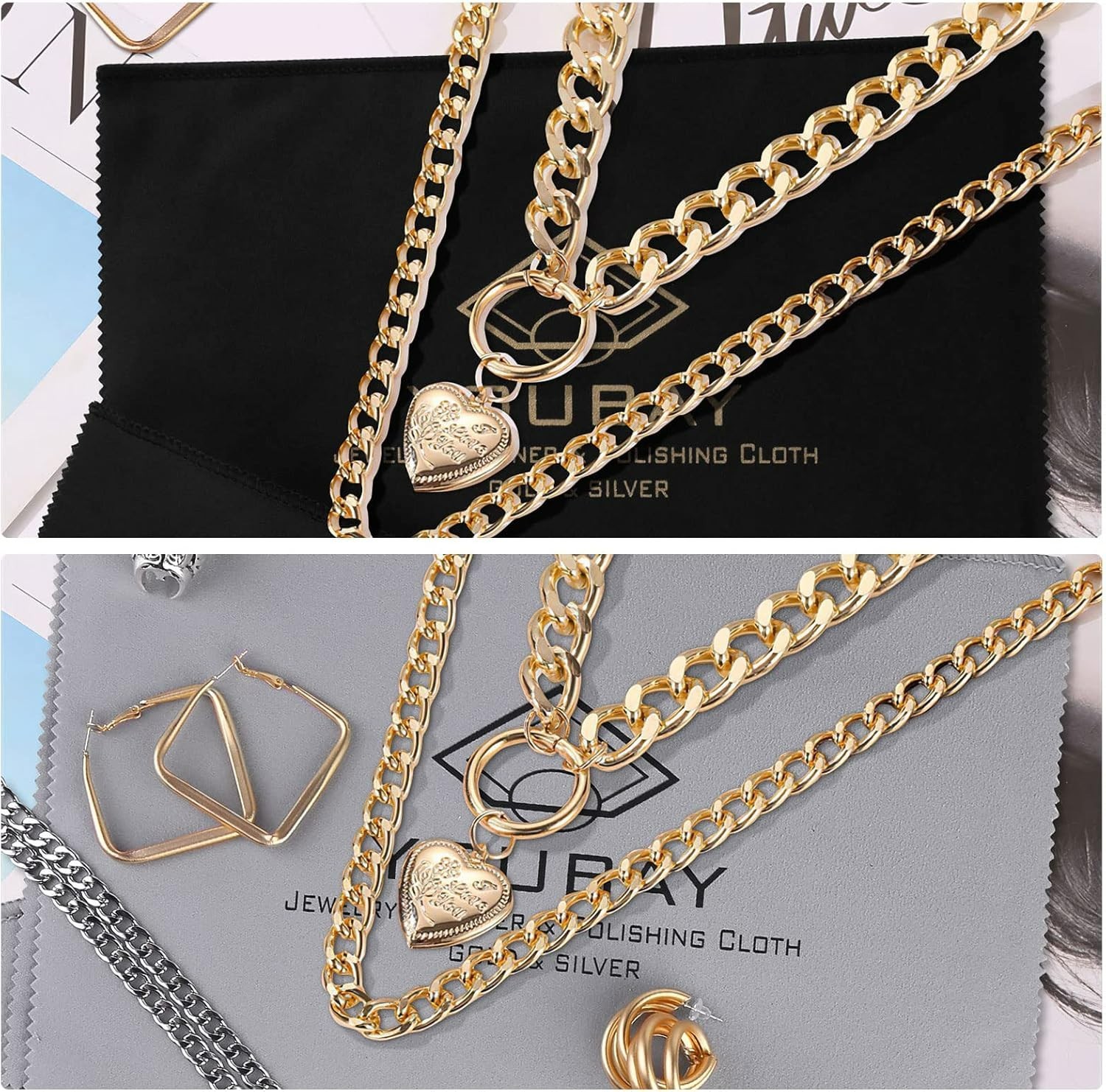 Microfiber Jewelry Cleaning Cloth Set – Perfect for Gold and Silver Care