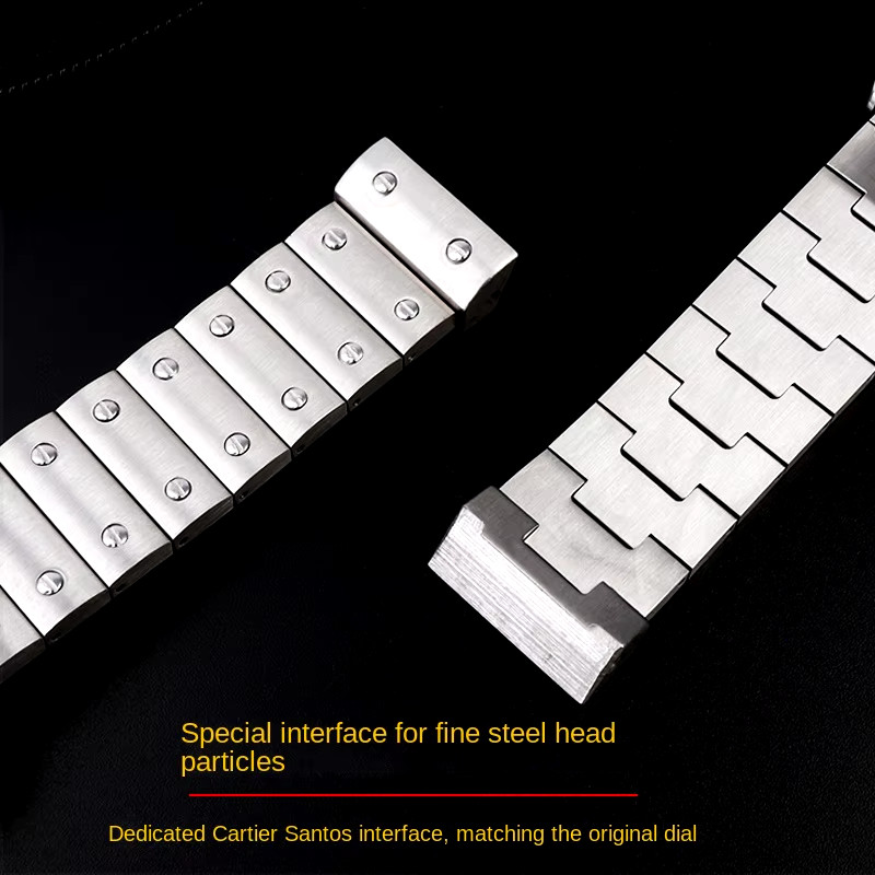 20 23 mm Steel Bracelet Watch Strap Band Fit For Cartier Santos Series Watches