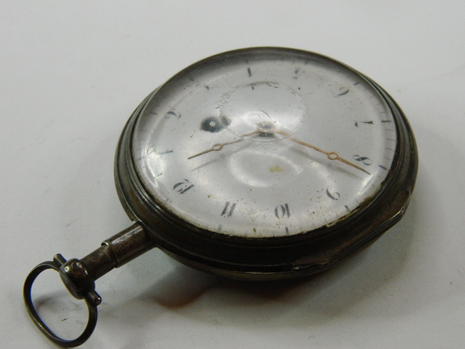 VERY RARE 18th CENTURY THIN FRENCH VERGE FUSEE REPEATER CHIME GONG POCKET WATCH