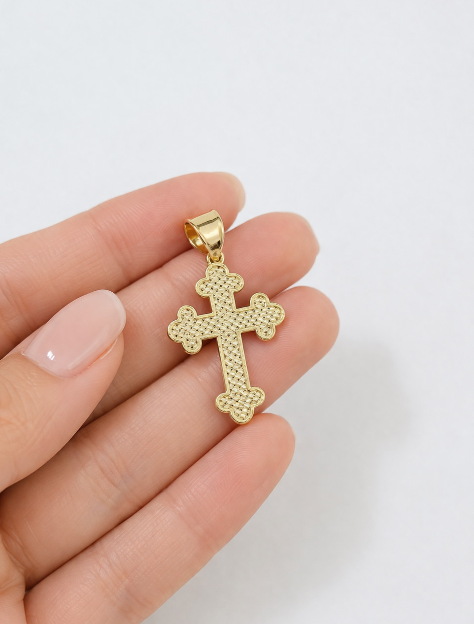 Real 14K Milano Rope Gold Chain Christ Cross Charm Set 3mm 18″–26″ Necklace