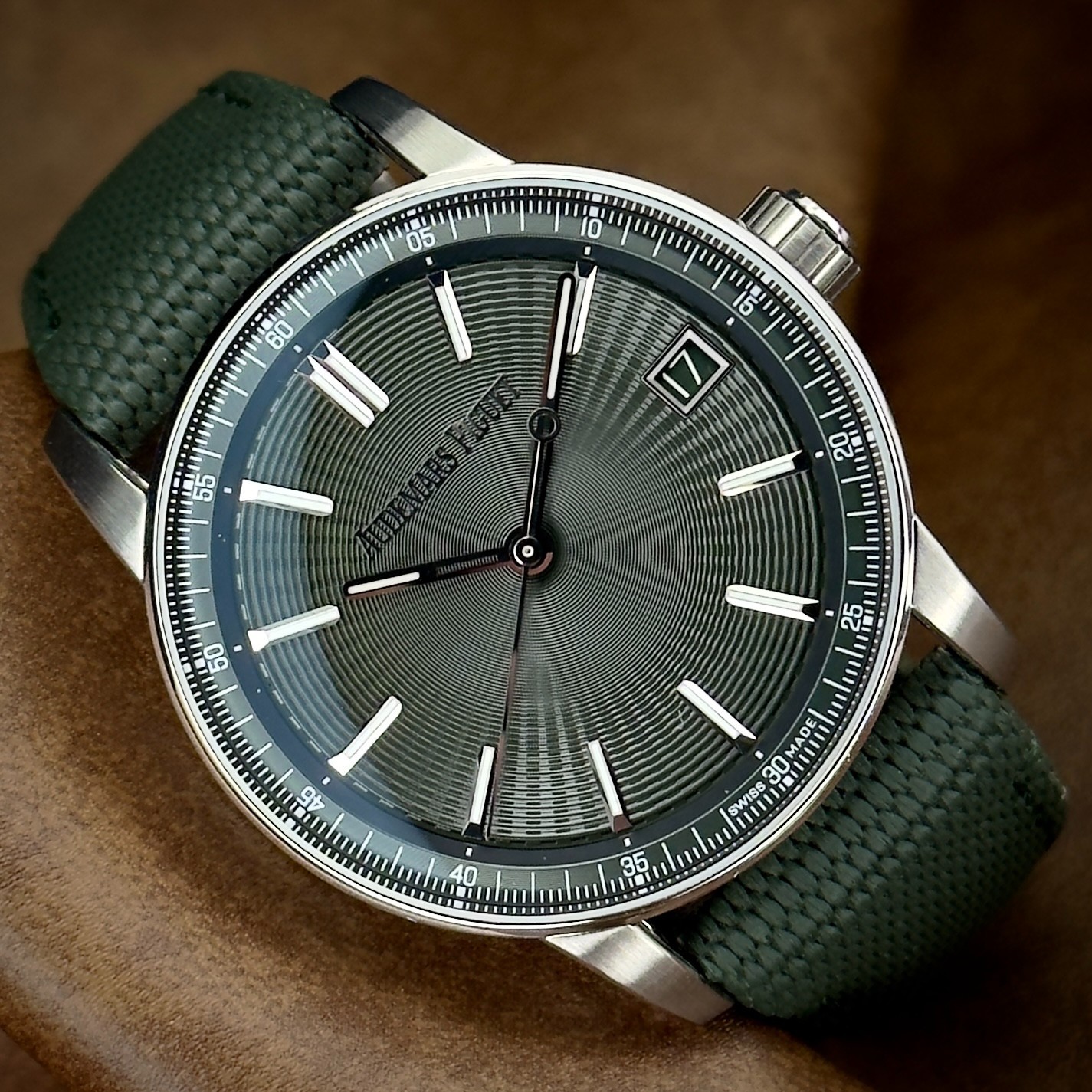 Audemars Piguet CODE 11.59 15210ST.OO.A056KB.01 Green Dial Steel Full Set 2024
