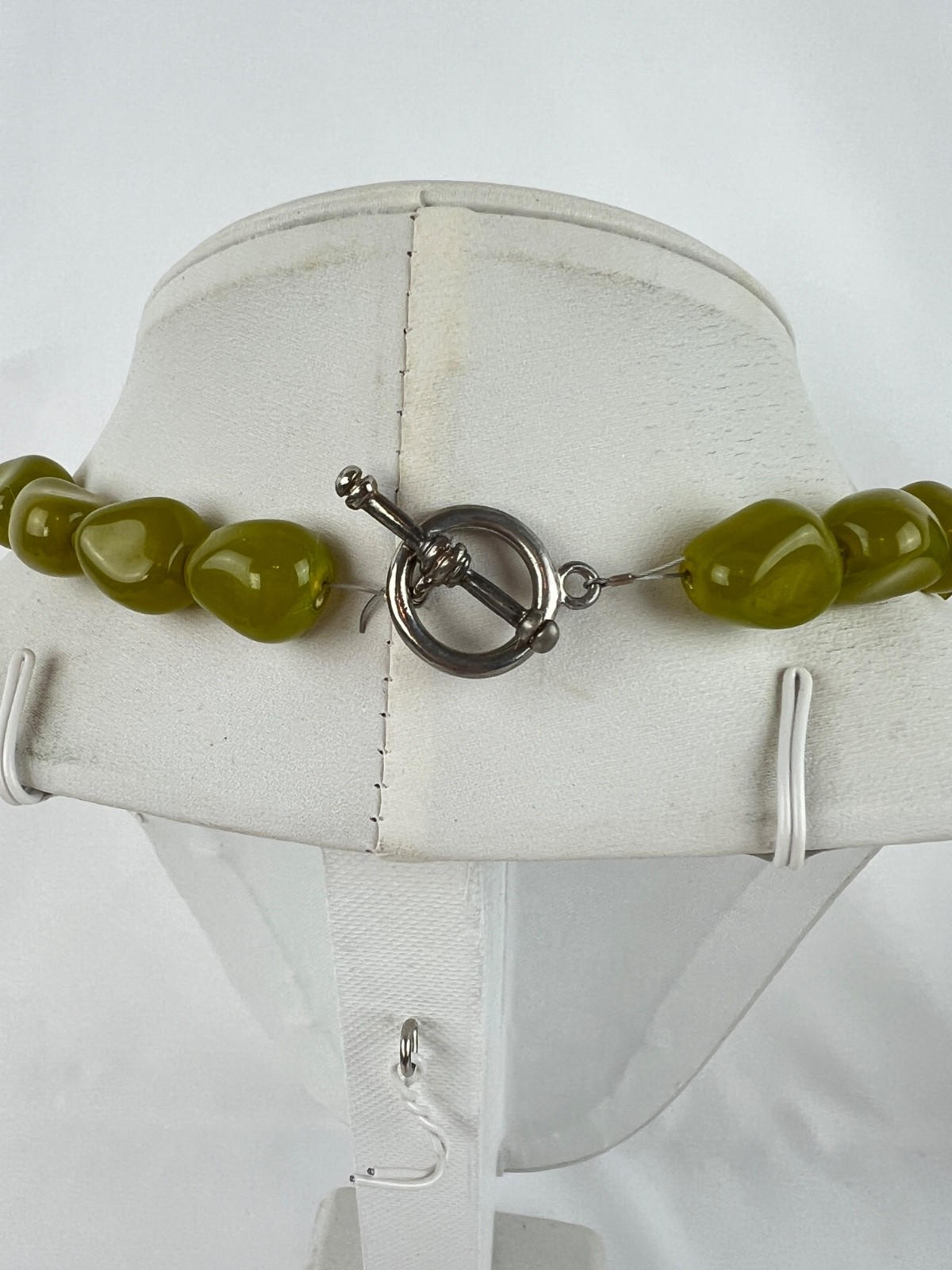 18″ Lime Green Natural Irregular Natural Stones Necklace Spring Summer