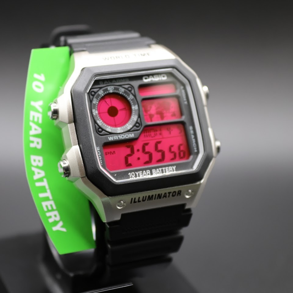 PINK | CASIO AE-1200WHD Royale | World Time Watch | Mod 🩷
