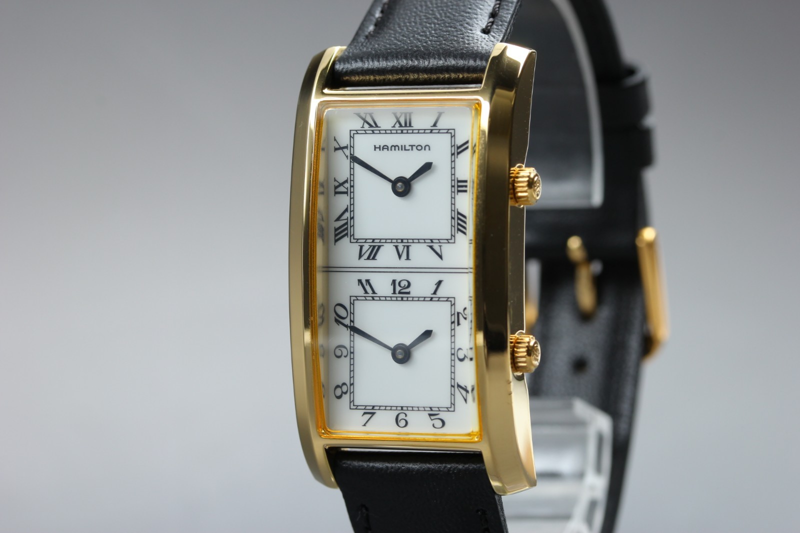 Vintage [N MINT] HAMILTON American Traveler 6232 Dual Time Qz Men’s Watch JAPAN