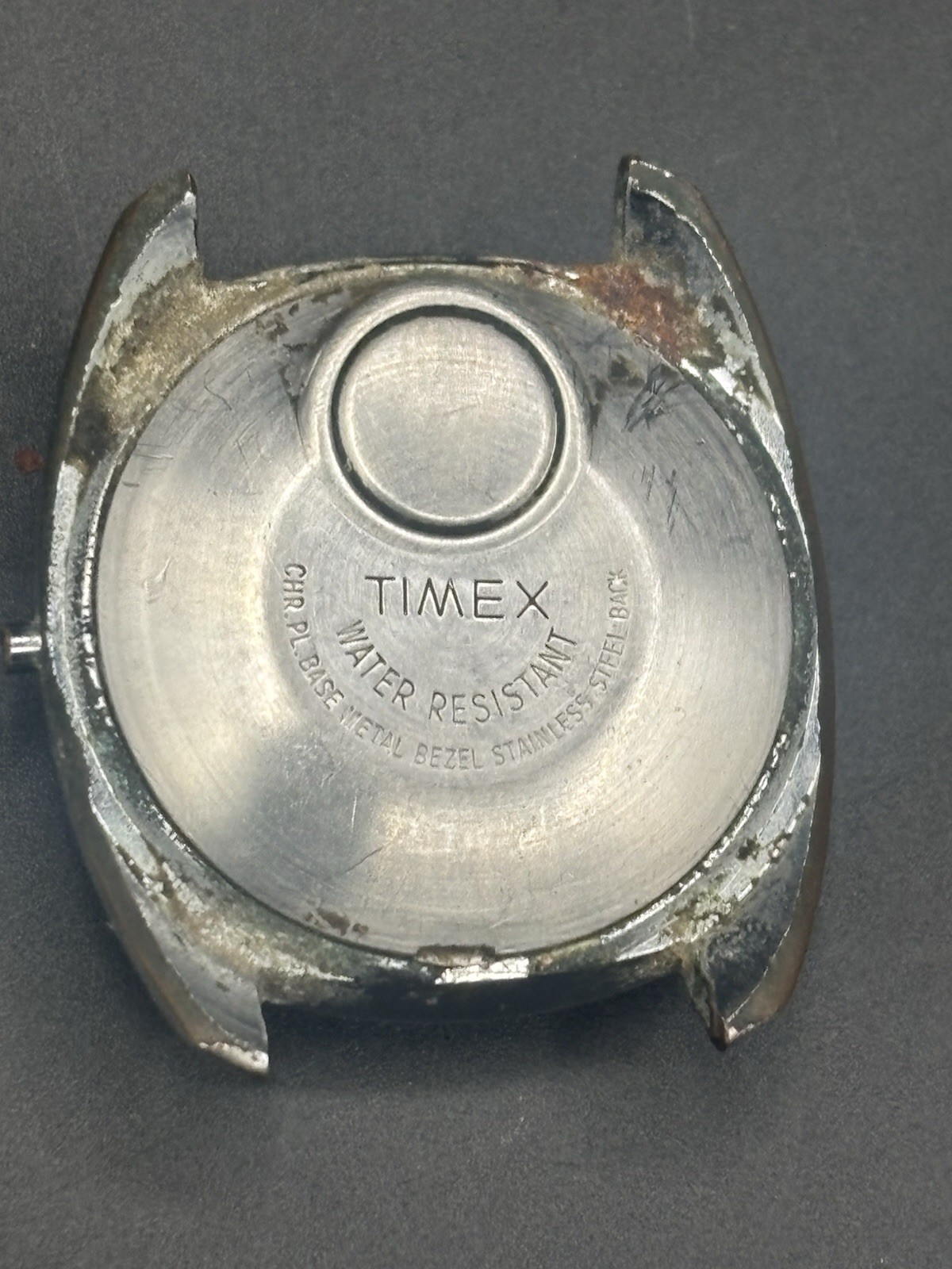 VINTAGE TIMEX ELECTRONIC TIME ZONE WATCH MENS BLUE DIAL 1970s Parts Only