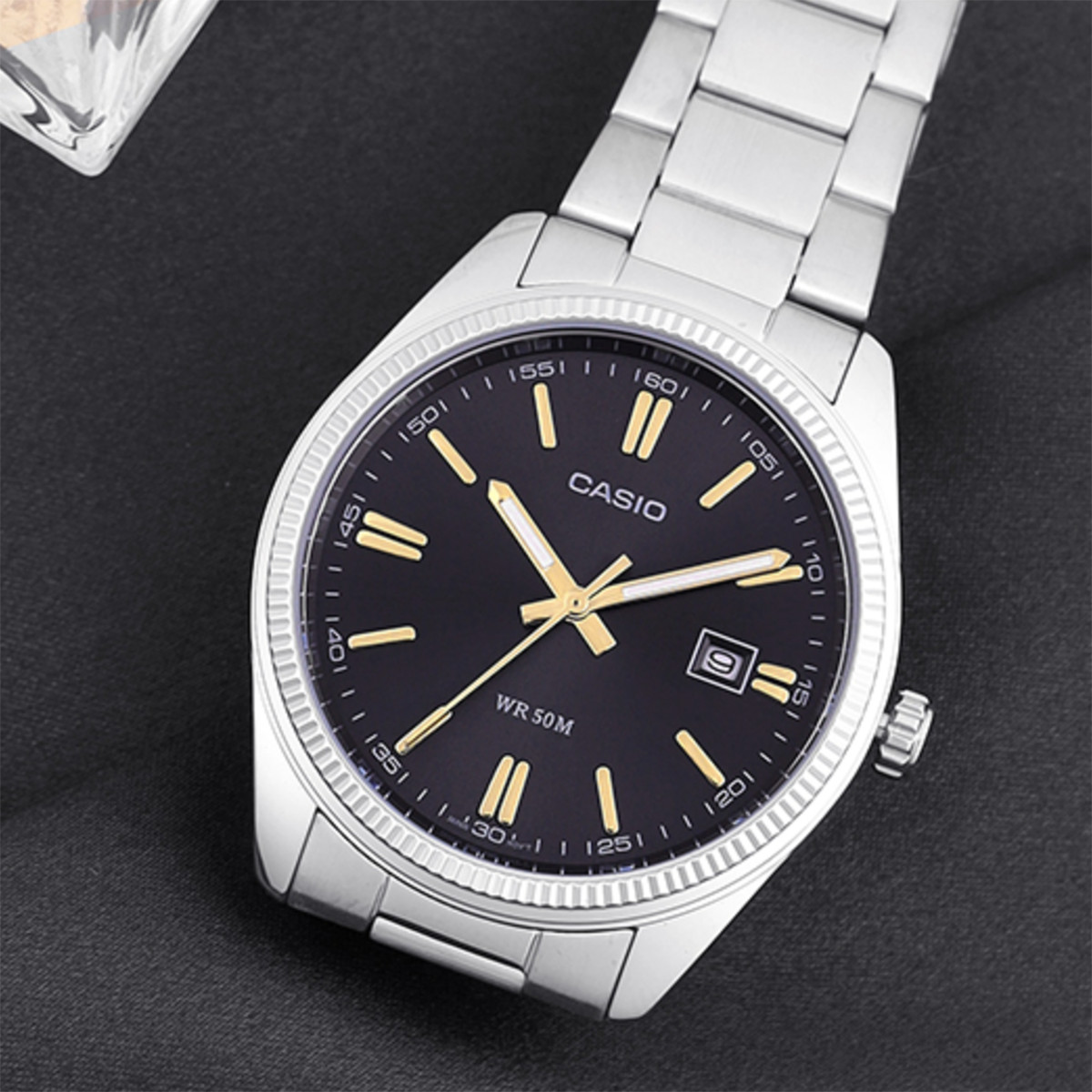 Casio MTP-1302D-1A2VDF Man Metal Band Wrist Watch