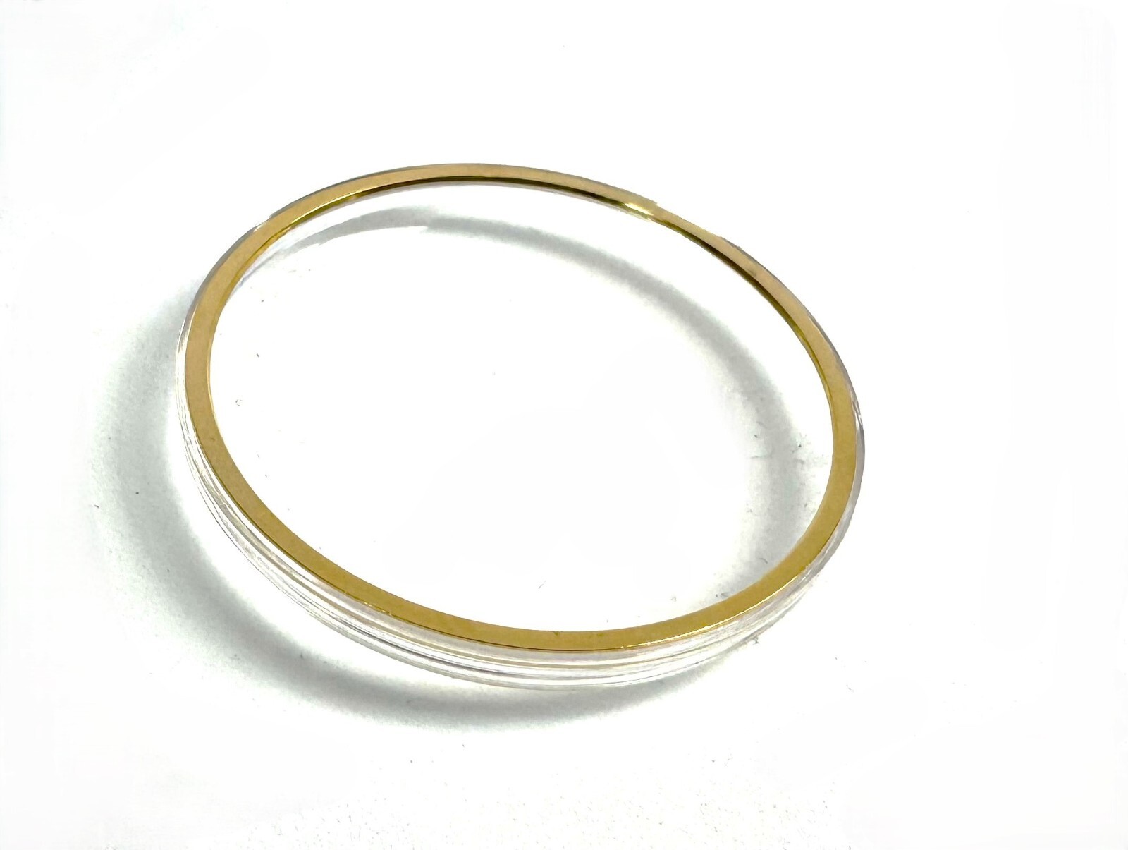 29.5mm Acrylic Watch Crystal with Golden Tension Ring for OMEGA Watches