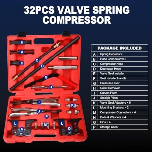 Valve Spring Compressor, Universal Car Engine Overhead Valve Spring Stem Seal