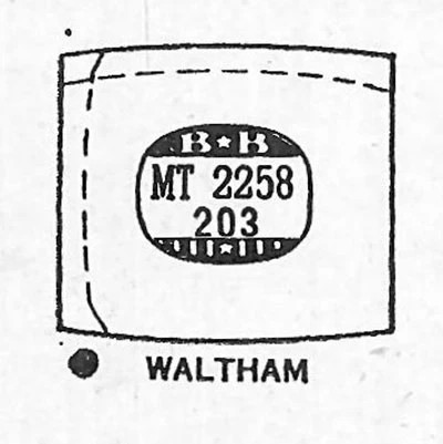 WALTHAM : DREXEL – Tonneau 22.5mm x 20.3mm