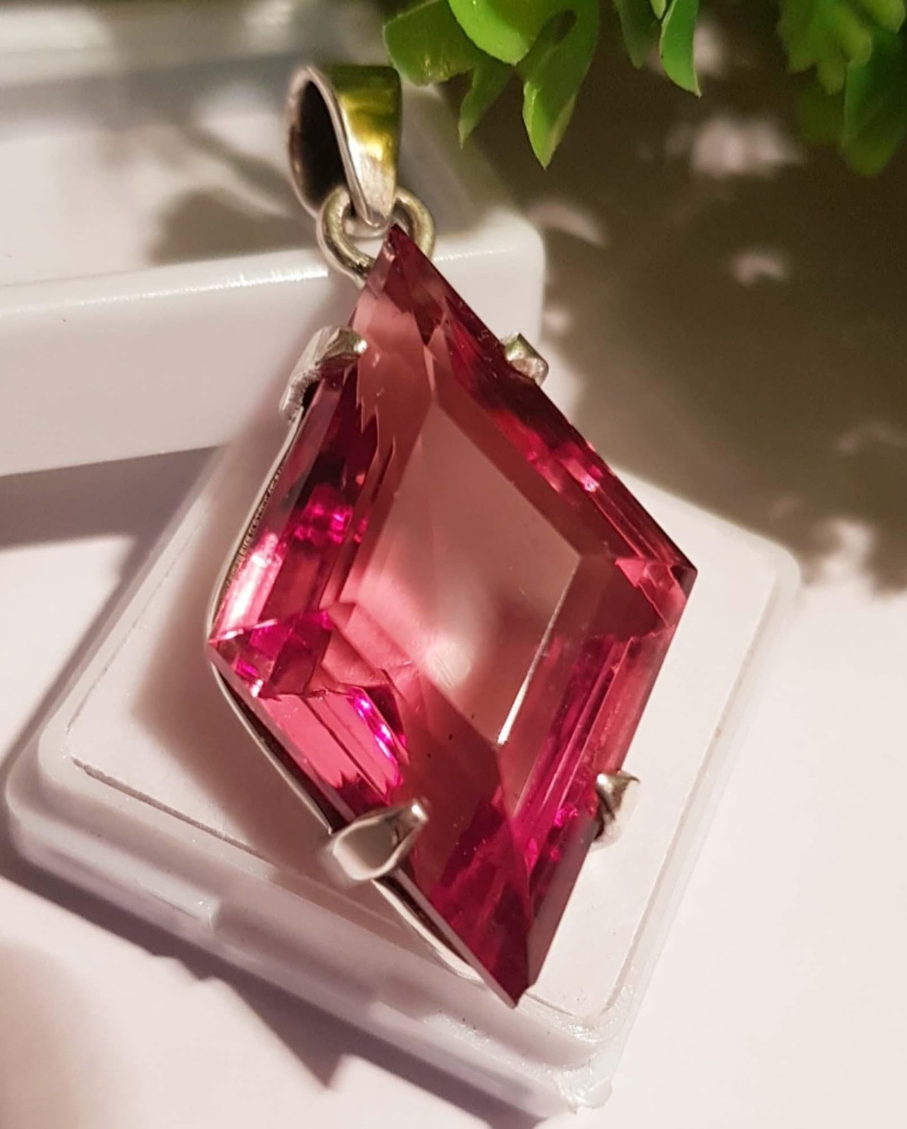 Natural 53 CT Color Change Alexandrite GIE Certified Gemstone Pendant 925 Silver