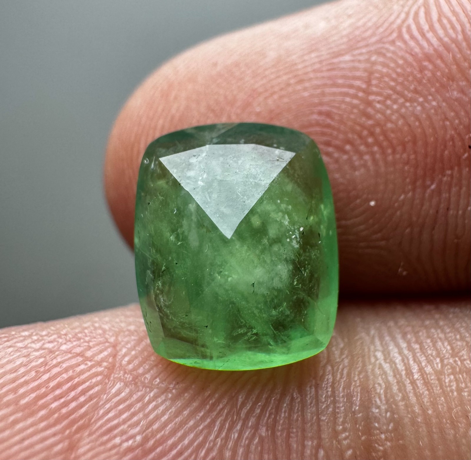 2.80 Carat Rare Transparent Green Hauyne Cut Gemstone From @Afghanistan