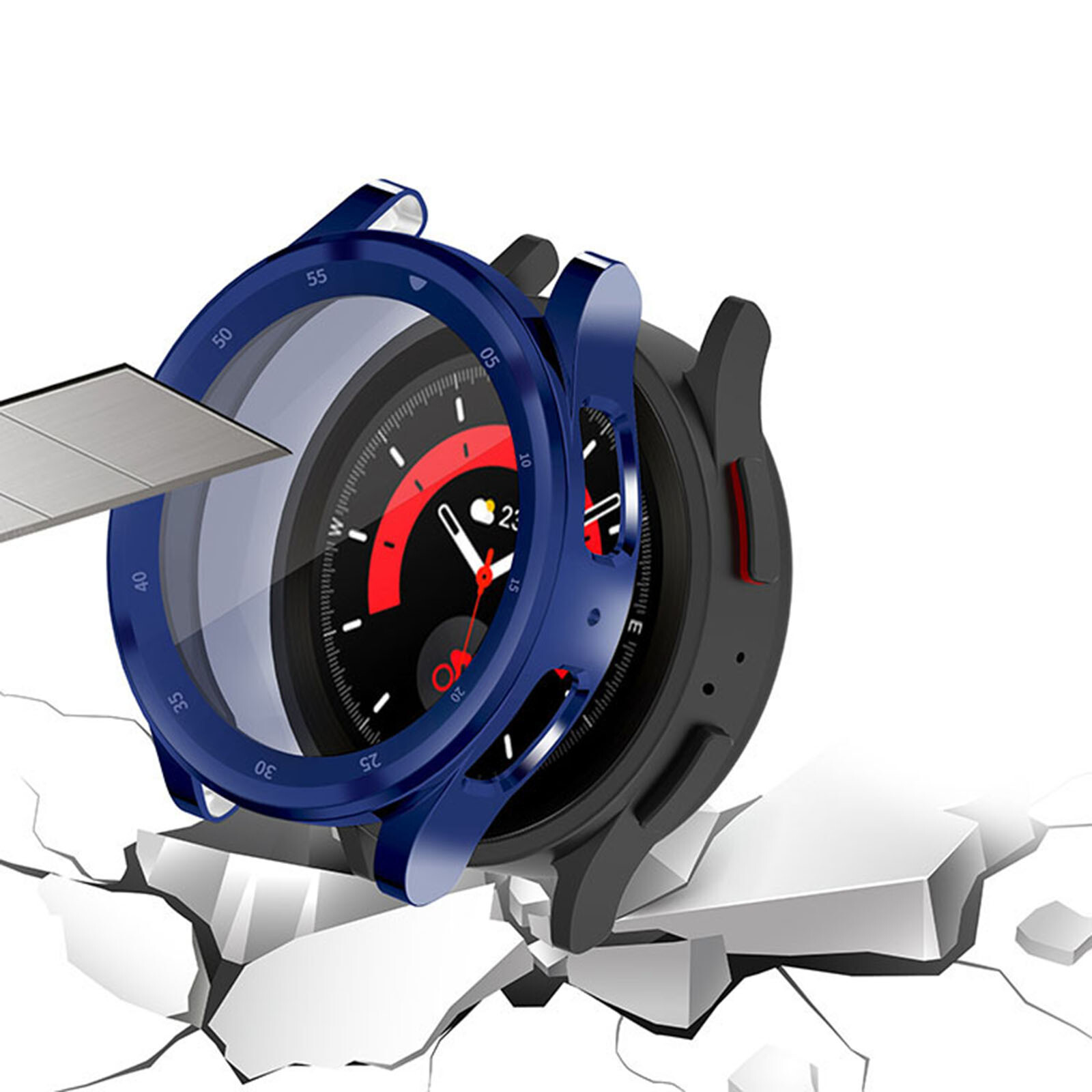 TPU Watch Case with Scale +Screen Protector For Samsung Watch5 Pro 45mm