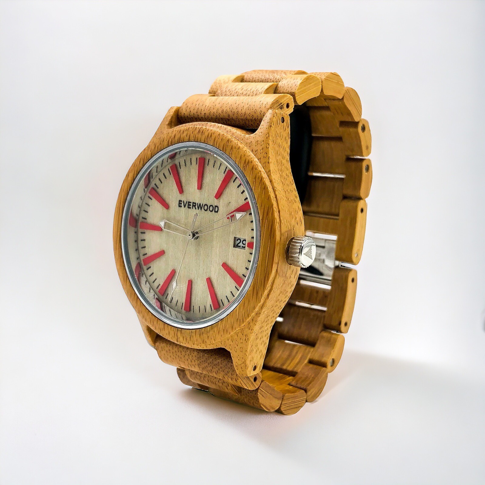 Men’s Premium Bamboo Wood Watch – Essential Gift For Him – Best Dad Gifts