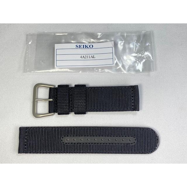 Genuine New SEIKO 22mm Watch Belt Strap w/Buckle 4A211AL SNZG15JC/7S36-03J0 etc
