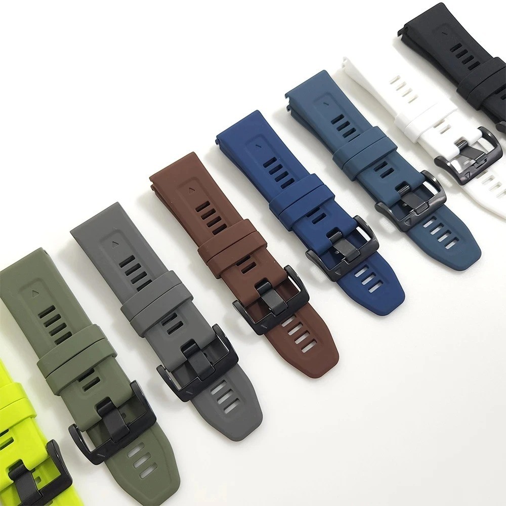 QuickFit 22mm 26mm Silicone Watch Band Quick Release Sport Strap Replacement