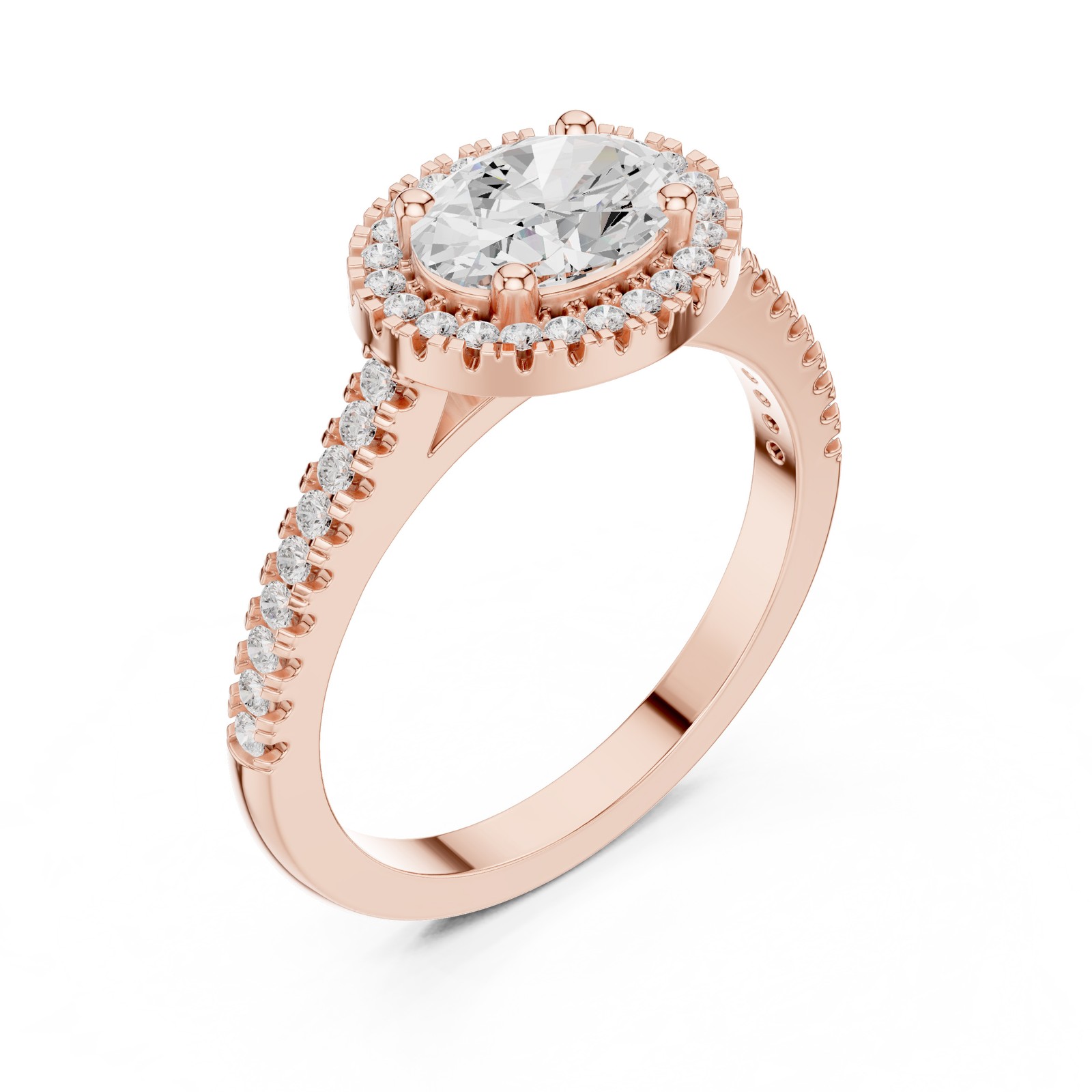 Oval Certified 1.1 Ct Lab Grown Anniversary Promise Women’s Ring 14K Gold Over