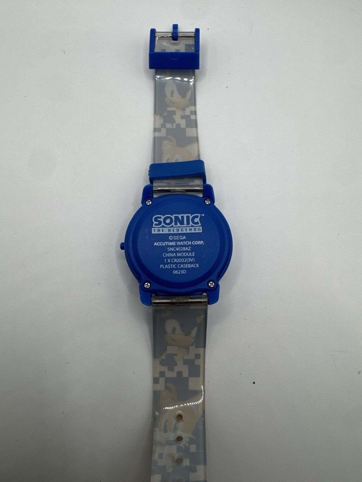 Sonic the Hedgehog Kids’ SNC4028 Digital Display Quartz Blue Watch