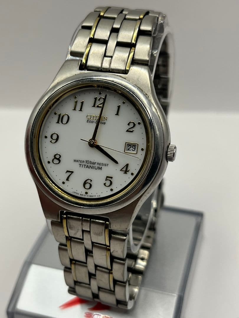 [Junk] Citizen Eco-Drive Titanium Solar B810 Made in Japan