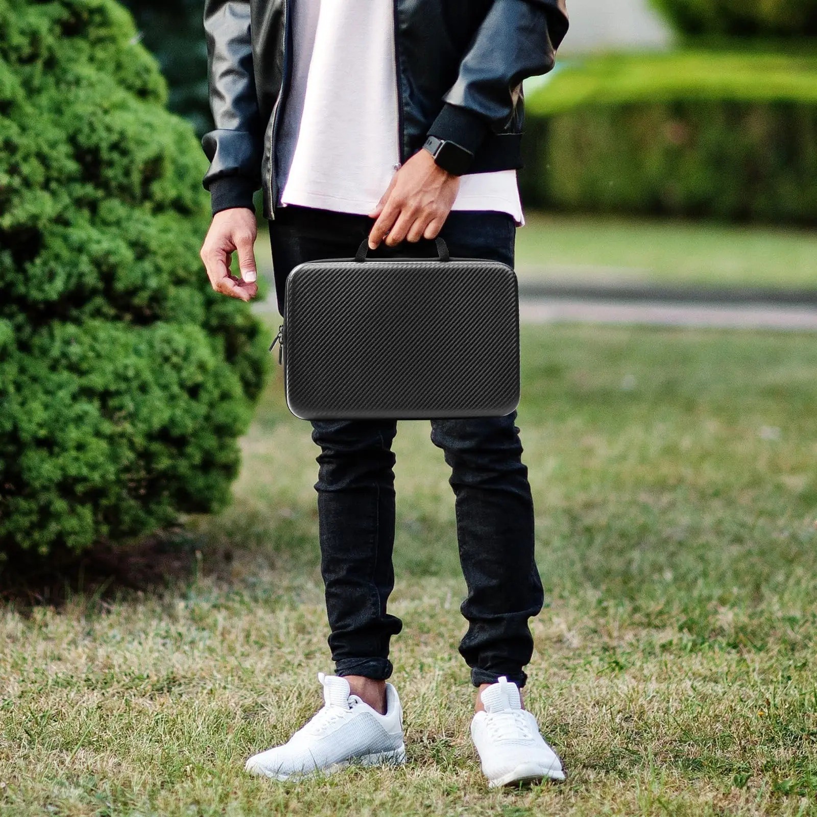 8 Slot Watch Storage Case Hard Shell Travel Organizer for Watches & Smartwatches