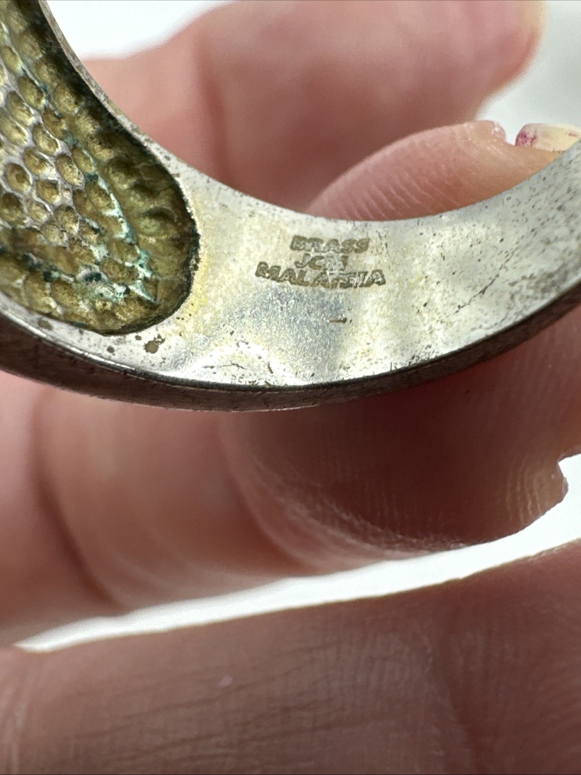 Silver Tone Jacmel JCM Brass Crystal Domed Pave Pageant Ring Sz 8