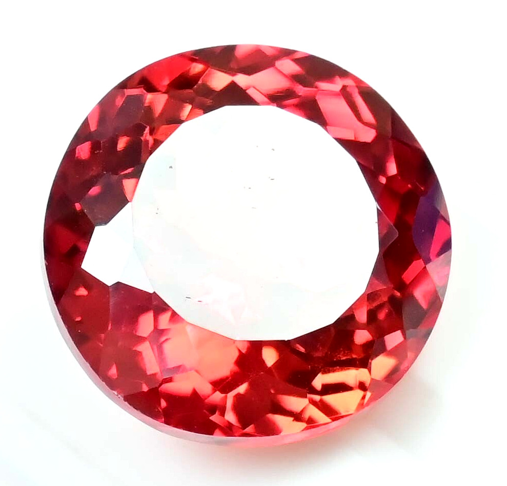 19.20 Ct Natural Sri Lanka Red Orange Spinel Certified Flawless Loose Gemstone