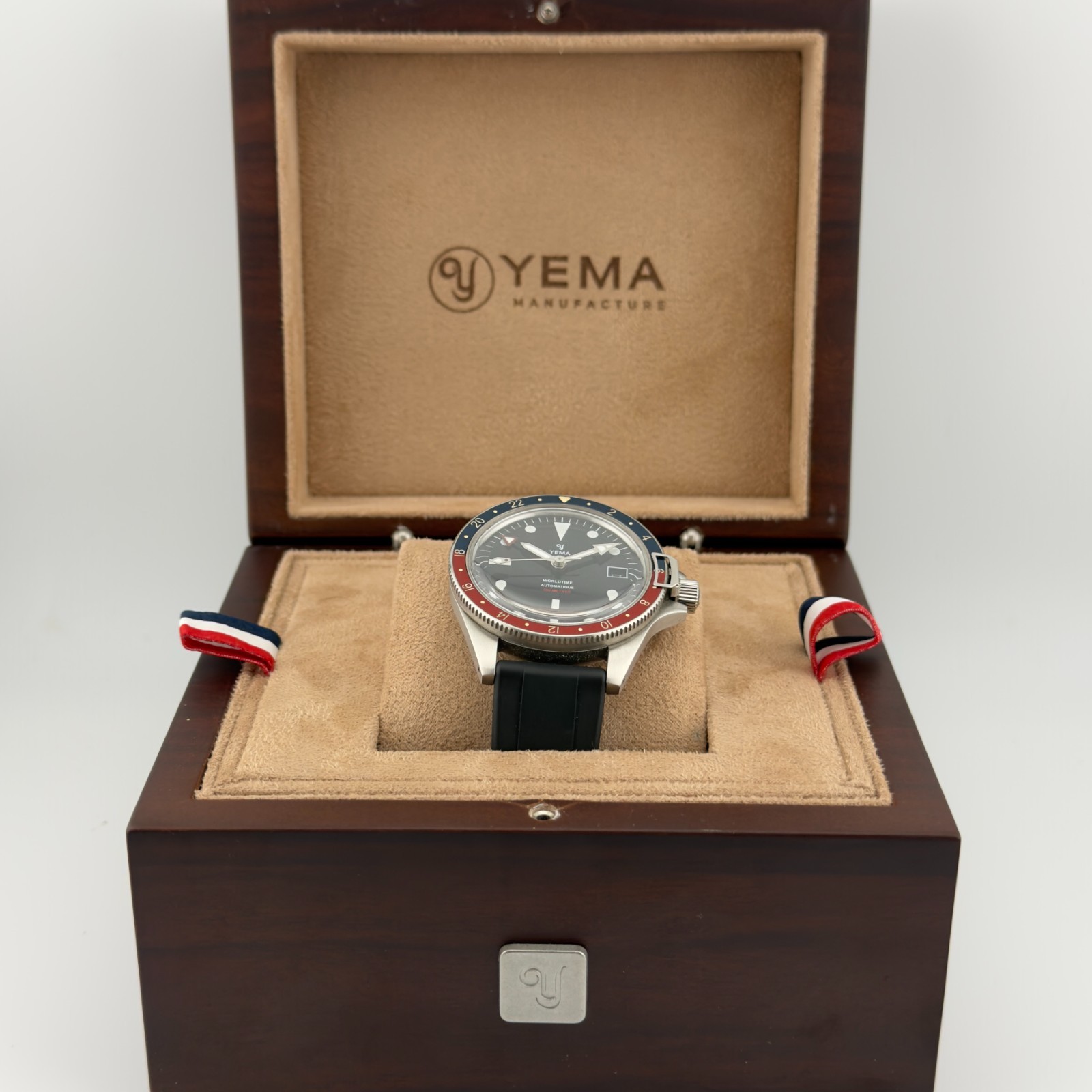 Yema Superman Worldtime GMT Pepsi 41mm 500m Automatic Full Set 2024 Full Set