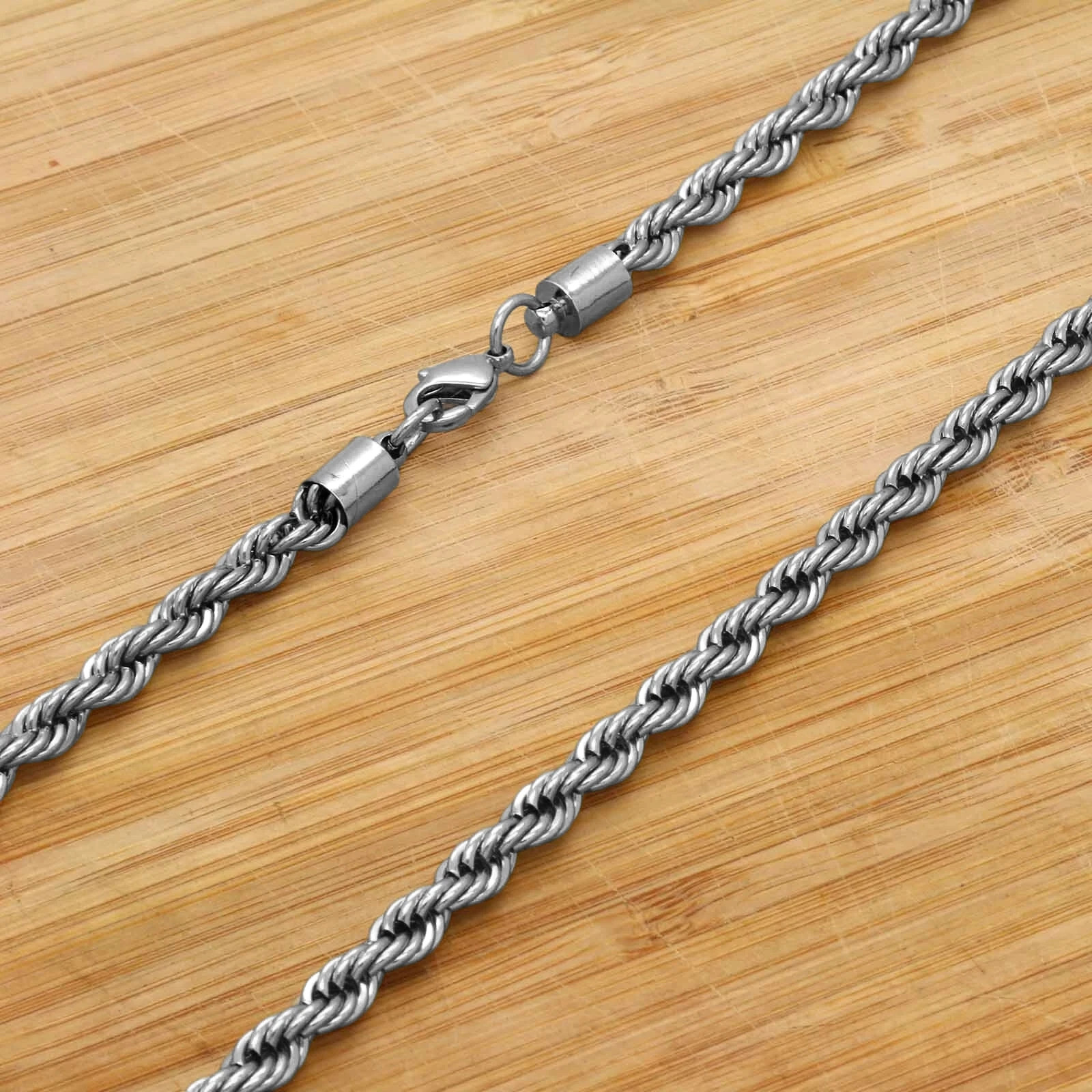 925 Silver Plated ” Huge LAST SUPPER” Pendant Cubic Zirconia 30″ Rope Chain