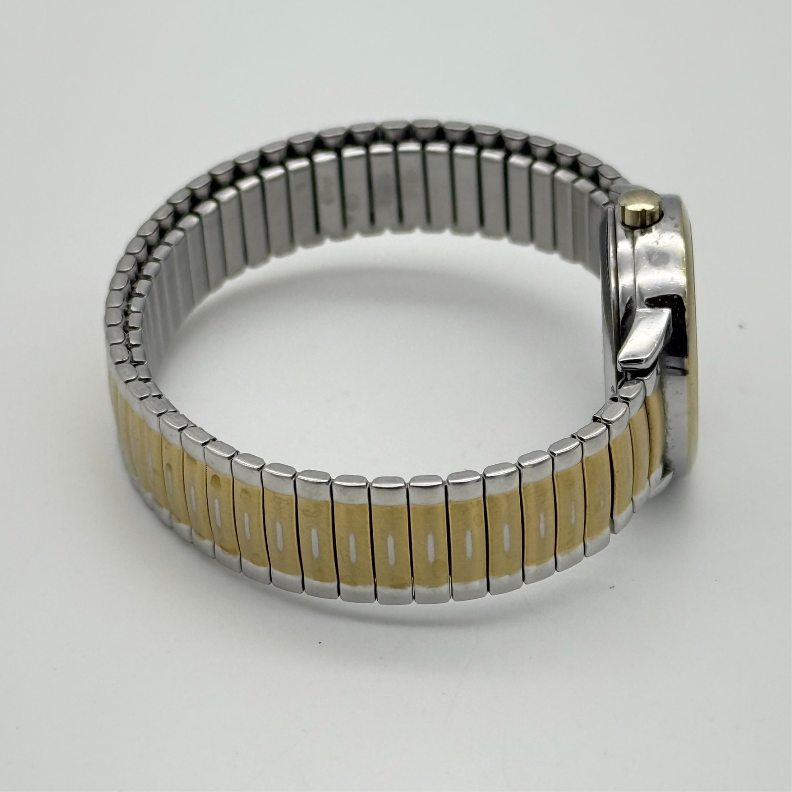 Women’s TIMEX Two-Tone Classic Easy Reader Watch, 25mm, Date, Flex Band, Runs