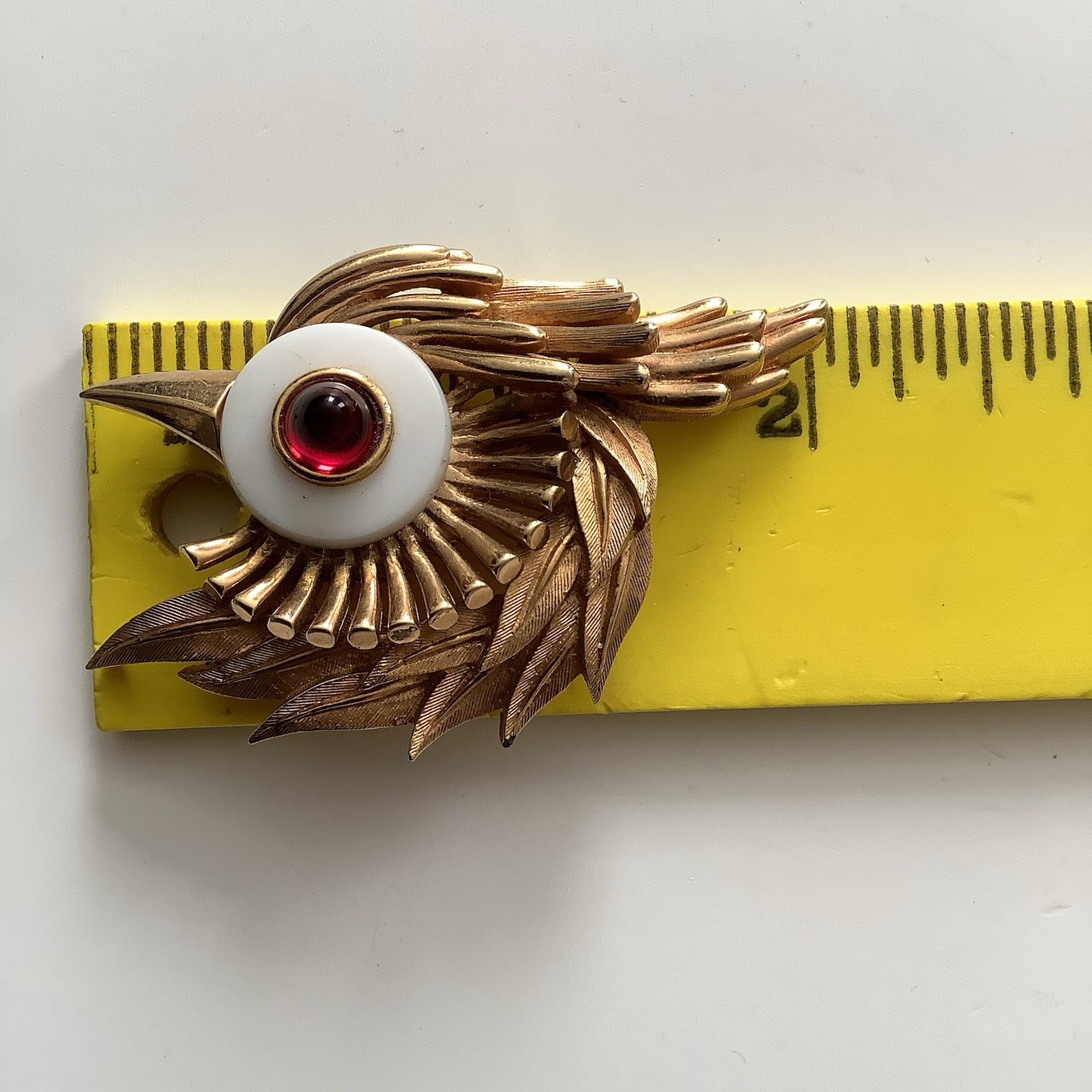 Vintage Marcel Boucher Bird Head Brooch Pin 9057P RARE