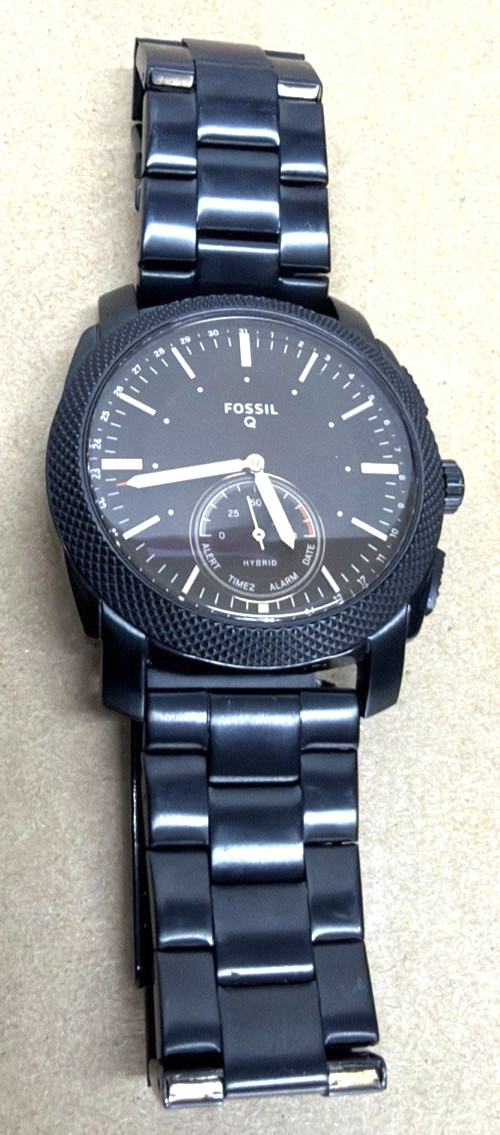 Fossil Q NDW2F9 Men’s Hybrid Smartwatch Black Stainless Steel Small Wrist Watch