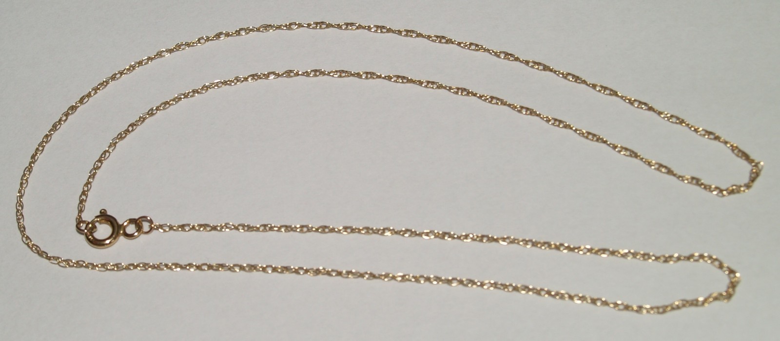 9ct Yellow Gold Chain Necklace 45.5cm
