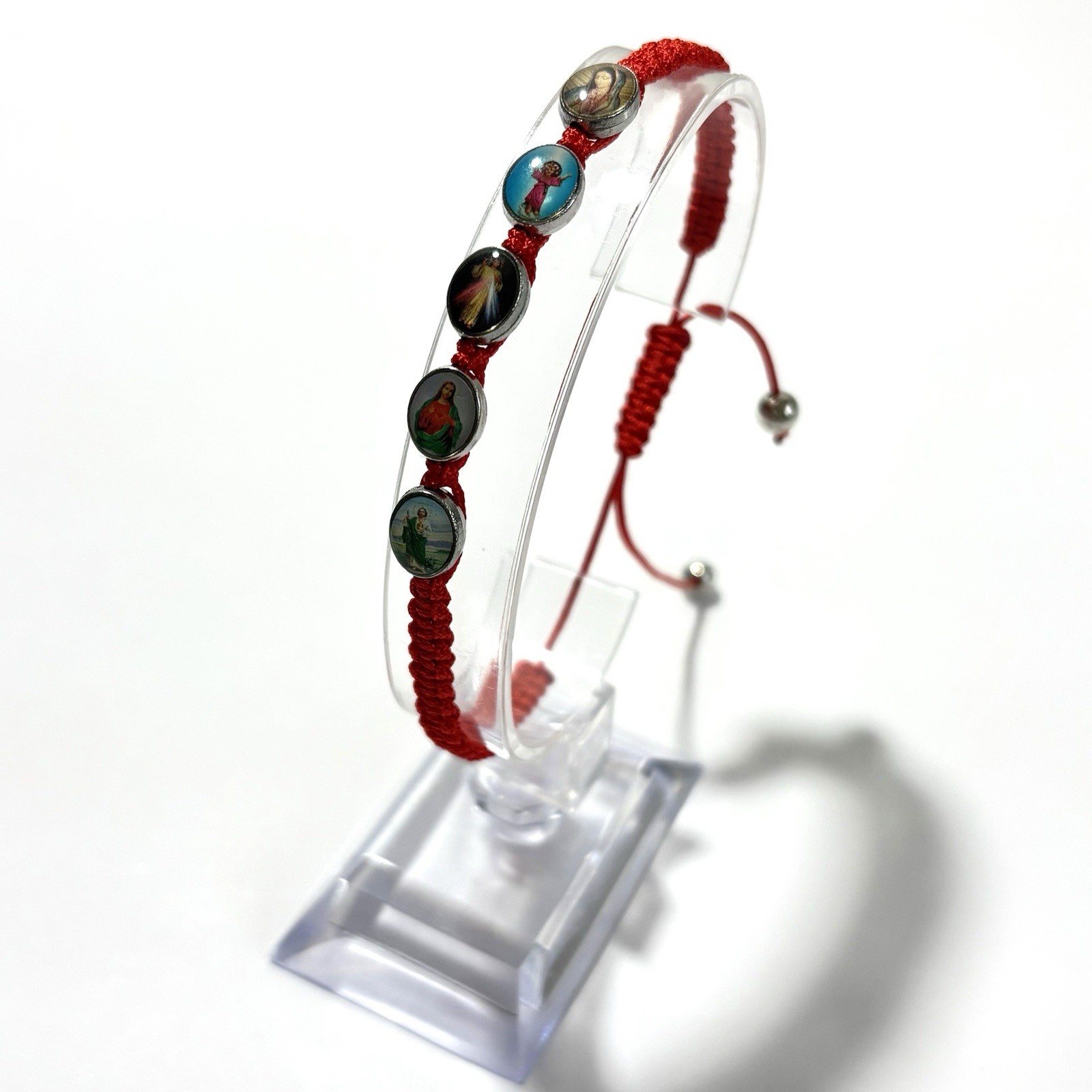 Catholic Saints Bracelet Adjustable San Judas Virgen De Guadalupe Pulsera
