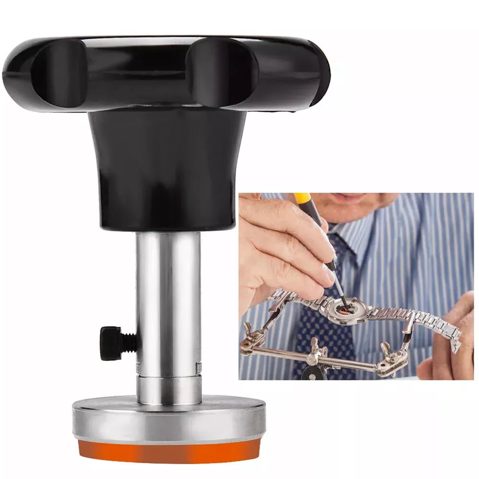 Watch Case Back Opener Tool Kit Rubber Sucker Suction Cup Remover Watch Repair