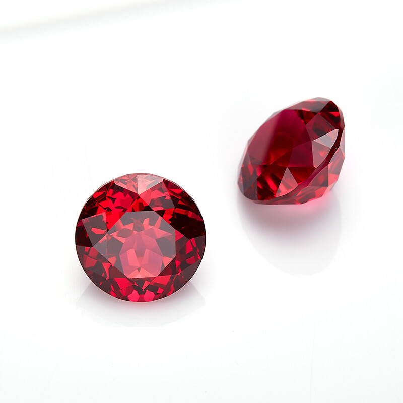 Blood Red Ruby AGL Certified Lab Grown Ruby Loose Gemstone Round Cut 0.3ct~4.3ct