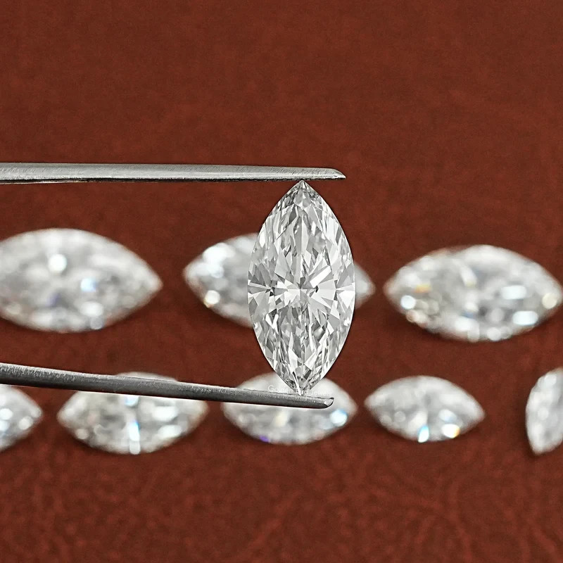 2.50 CT Natural White Diamond Marquise Cut VVS1 D Grade IDGL Certified AS2