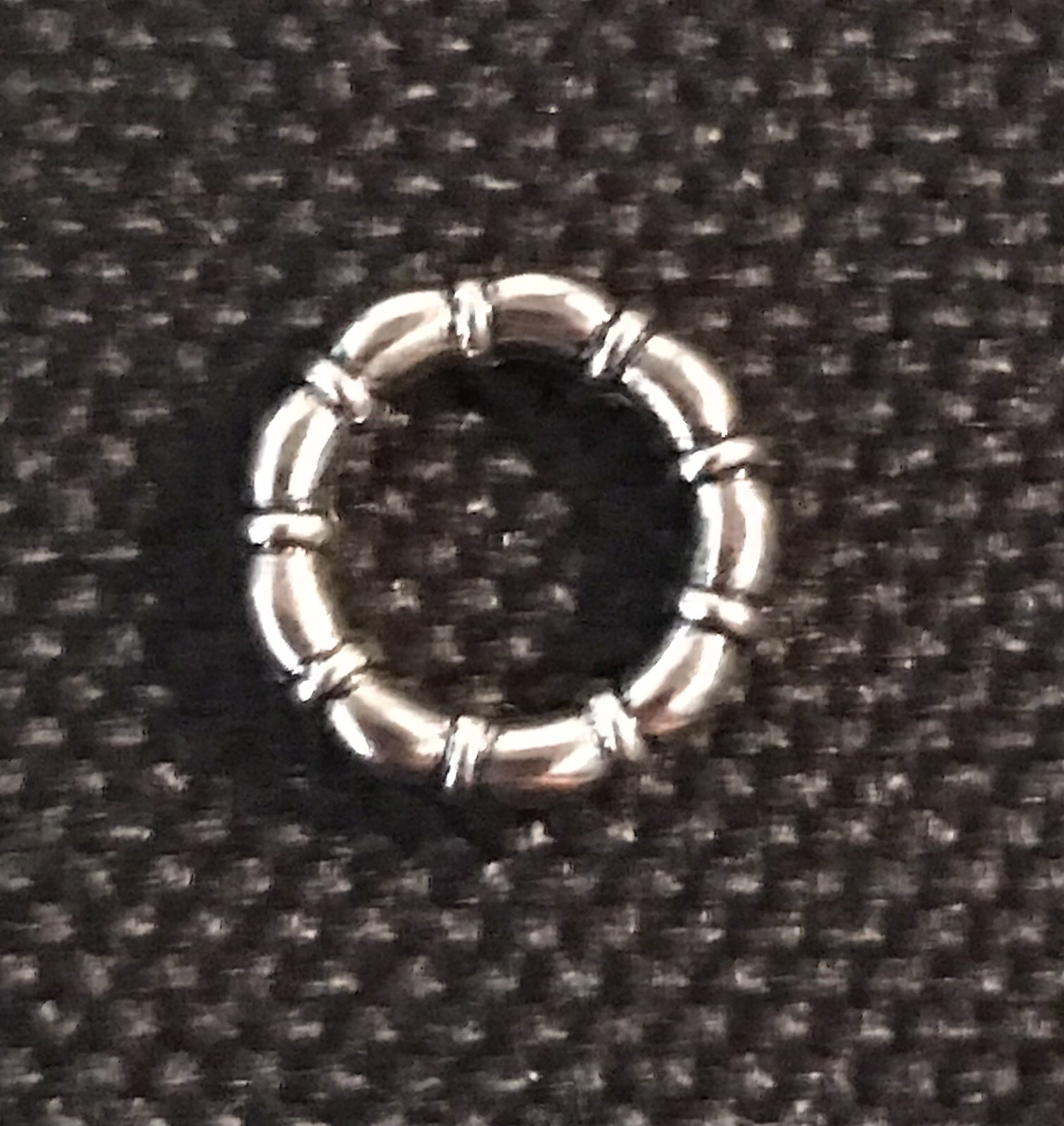 (15) 10mm Closed Connector Findings Double Sided Silver tone.