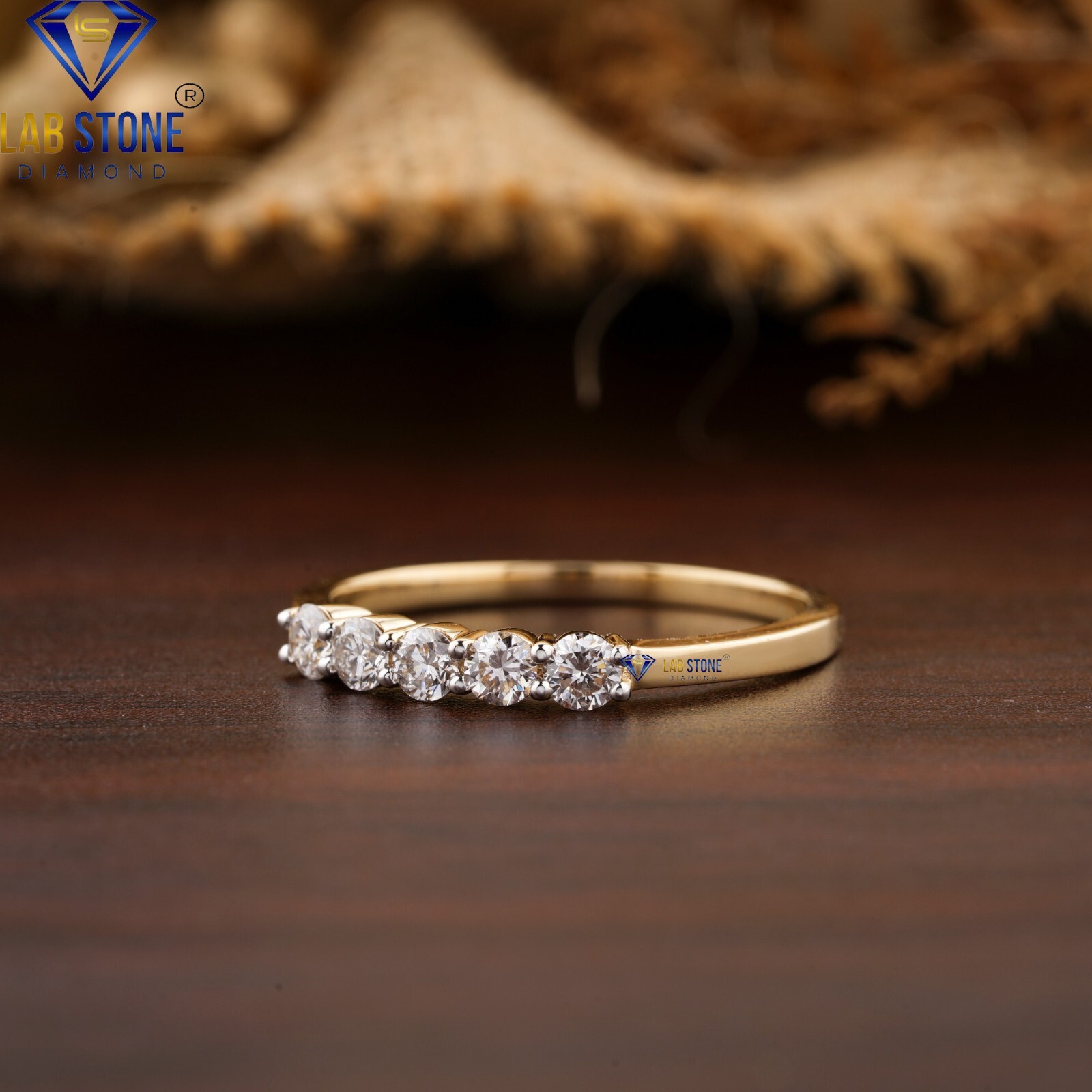 Women’s Round Cut Lab Grown Diamond Band Ring in 925 Silver 0.39ct TDW
